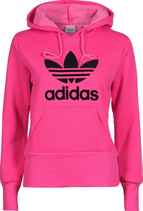 schwarzen adidas hoodie mit pink und lila|Lila .